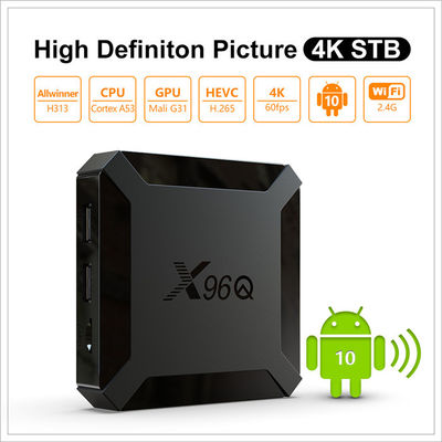 X96Q Smart Allwinner OTT Android TV Box H313 Quad Core 2GB 16GB Control de voz