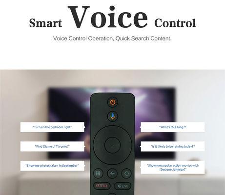 TVMATE Bluetooth4.2 Control remoto de TV activado por voz para Android Set Top Box