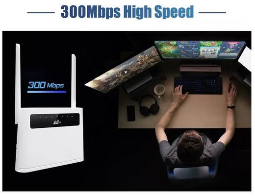 ODM inalámbrico de Wifi del router 4g LTE Wifi 300Mbps Wifi del módem de la fibra óptica de la tarjeta de Sim