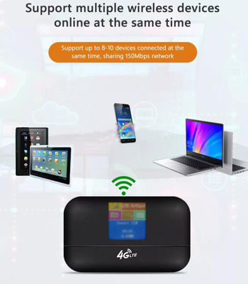 Enrutador de punto de acceso portátil 5G de dispositivo Wifi de bolsillo móvil de 3200mAh 150Mbps