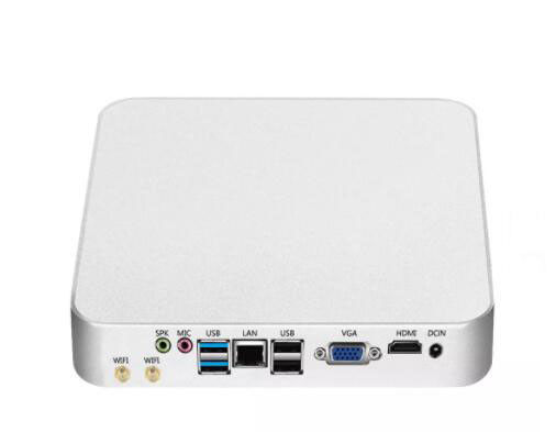 Ce-Leron 3205U I5 4200Y 4200U Mini estación de trabajo PC Sistemas informáticos industriales DDR3L MSATA 4GB 64GB