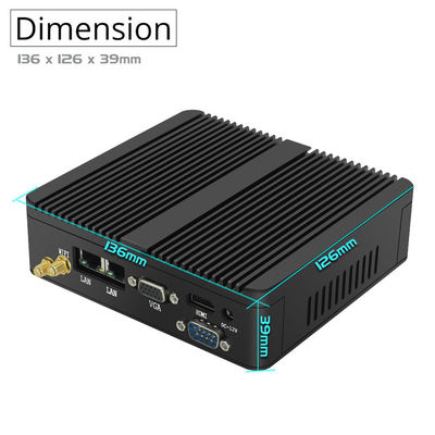 Estación de trabajo industrial resistente para computadora Mini PC J1800 de doble núcleo
