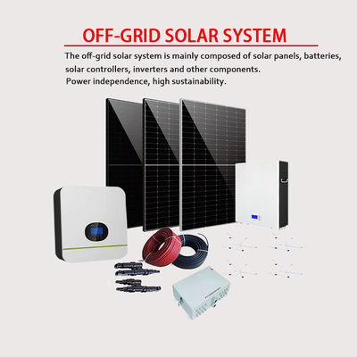 Híbrido de 10kw en la batería de iones de litio del sistema de inversor solar fotovoltaico potovoltaico para el hogar de la red