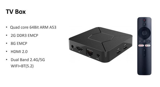 Set-top box de Android TV de la caja de la caja ATV 4K HD TV de Google TV