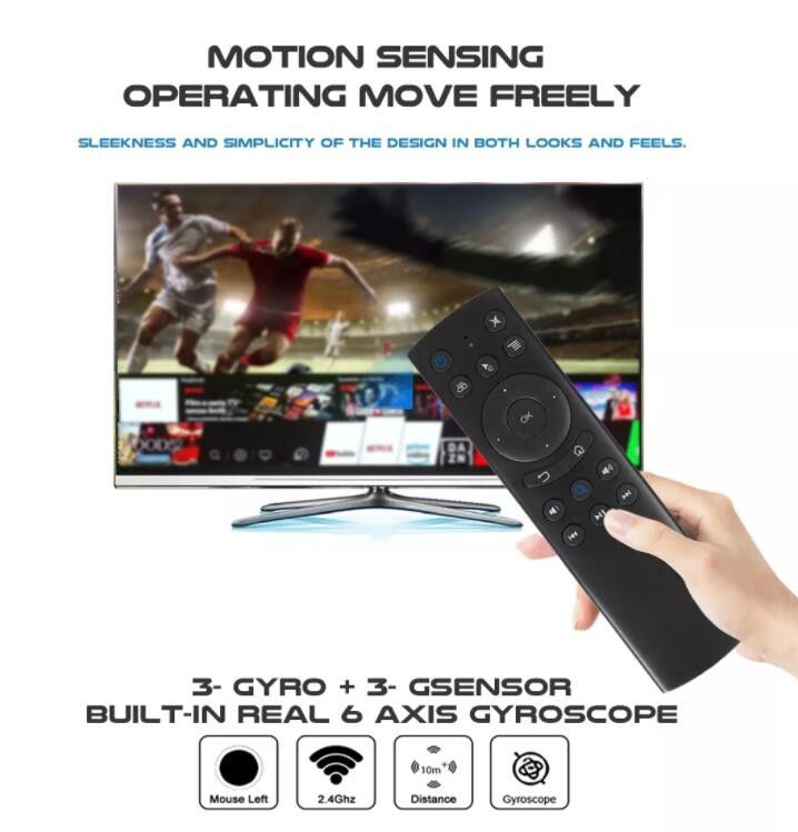 Bluetooth IR Air Mouse 4K HDR Control remoto para Android TV Streaming Media Player