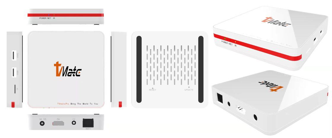 Internet elegante quad-core 64GB que fluye la caja Android 9,0 Allwinner H616 de la TV